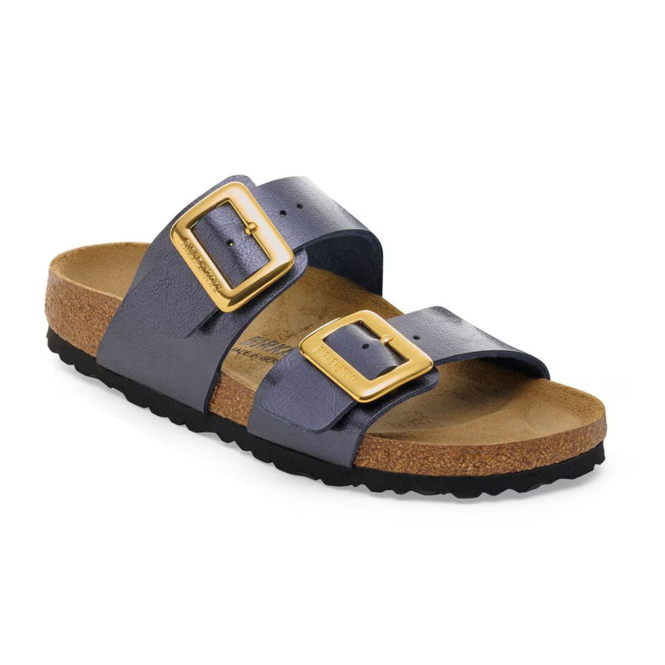 Birkenstock Sydney Luxe Buckle Birko Flor - Graceful Midnight Blue