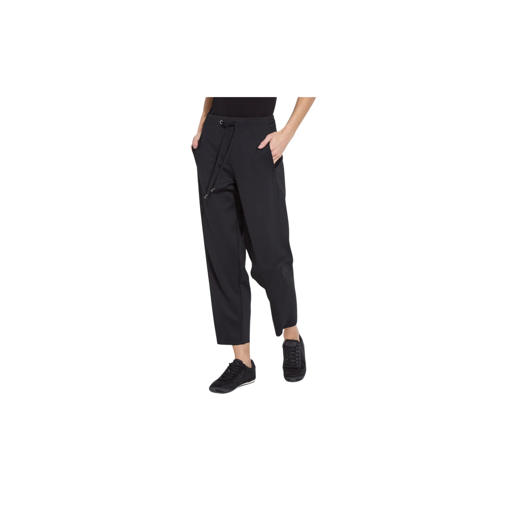 Desi Neoprene Barrel Jogger -Black