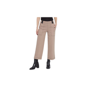 Valerie Wide Leg Crop Denim Pant -Timeless Taupe