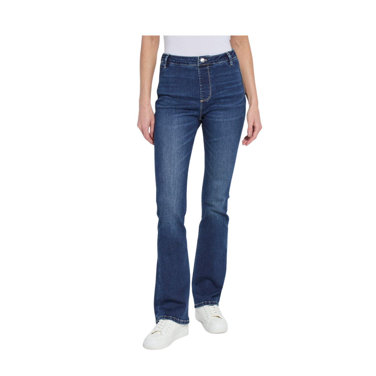 Lysse Estelle Everyday Flare Denim -Dark Midwash