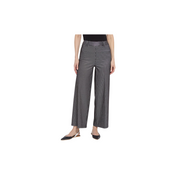 Darlene Hi Waist Wide Leg Denim -Black Sheen
