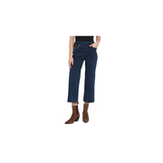 Landon Embroidered Wide Leg Denim Pant- Indigo