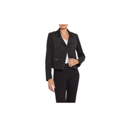 Amelia Moto Vegan Suede Jacket-Black