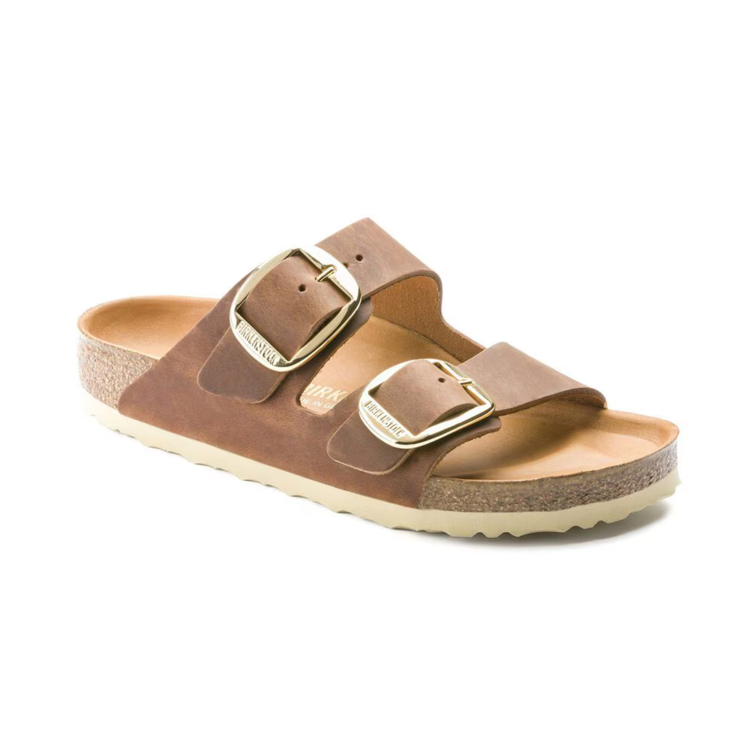 Birkenstock Arizona Big Buckle Oiled Leather -Cognac (Narrow Width)