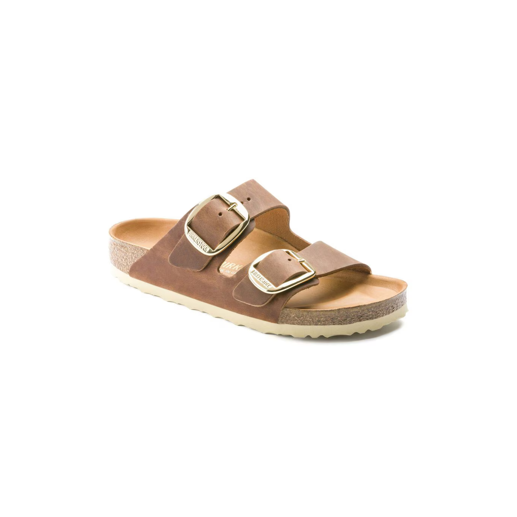 Arizona Big Buckle Oiled Leather -Cognac