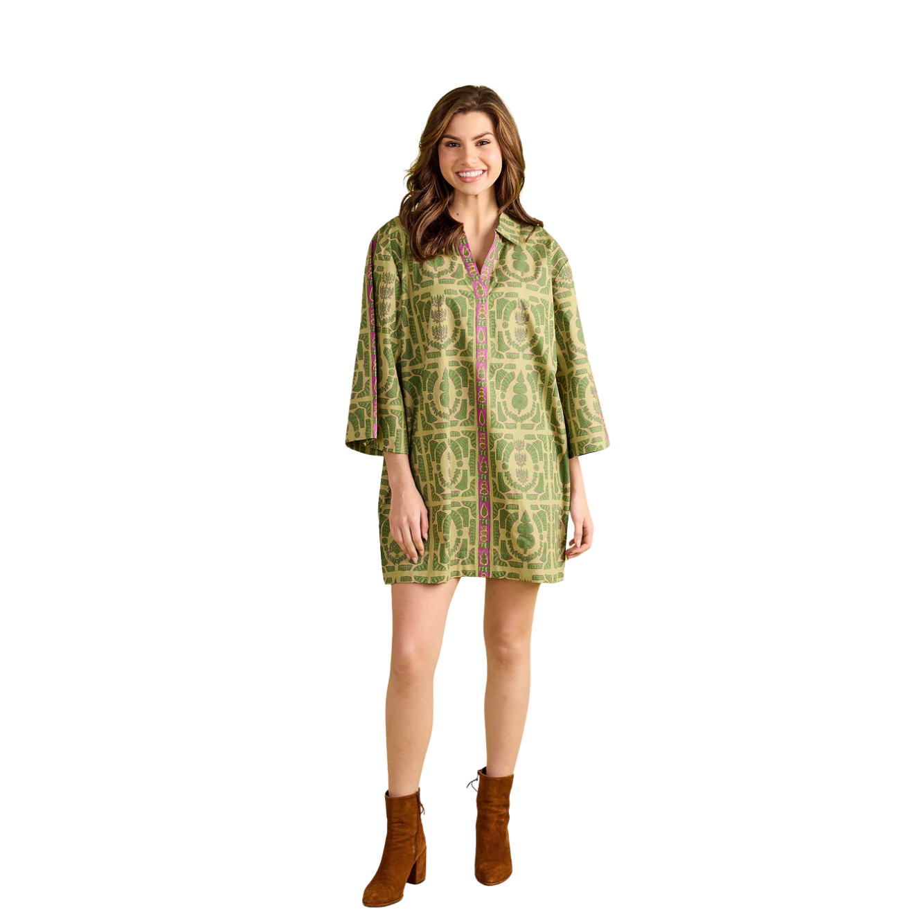 Double A Colette Dress-Topiary