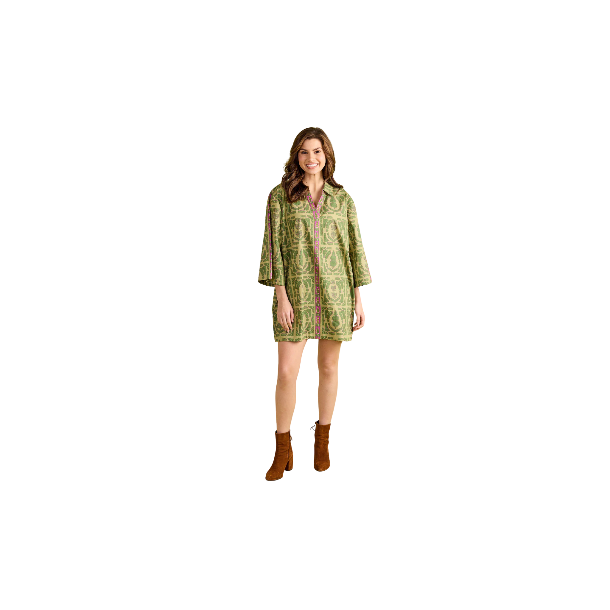 Double A Colette Dress-Topiary