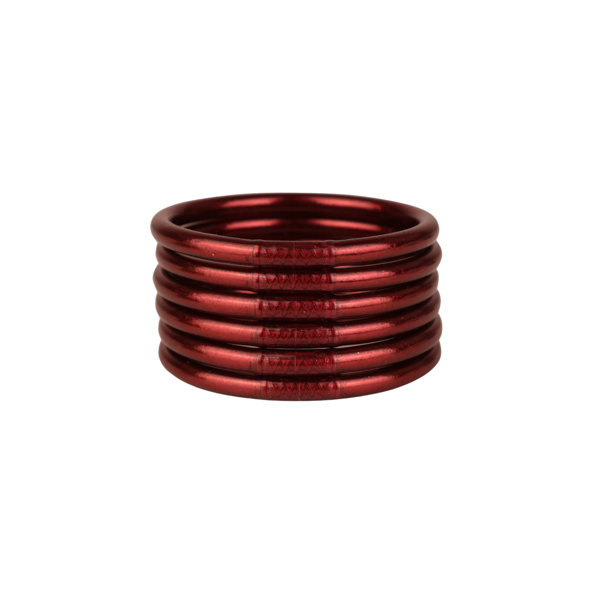 BuDhaGirl Merlot All Weather Bangles Set of 6