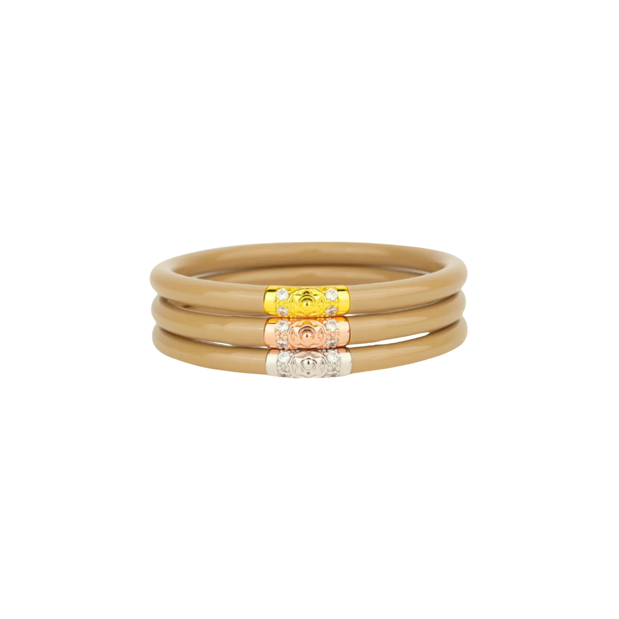 BuDhaGirl Sand Three Kings All Weather Bangles Set of 3 Large