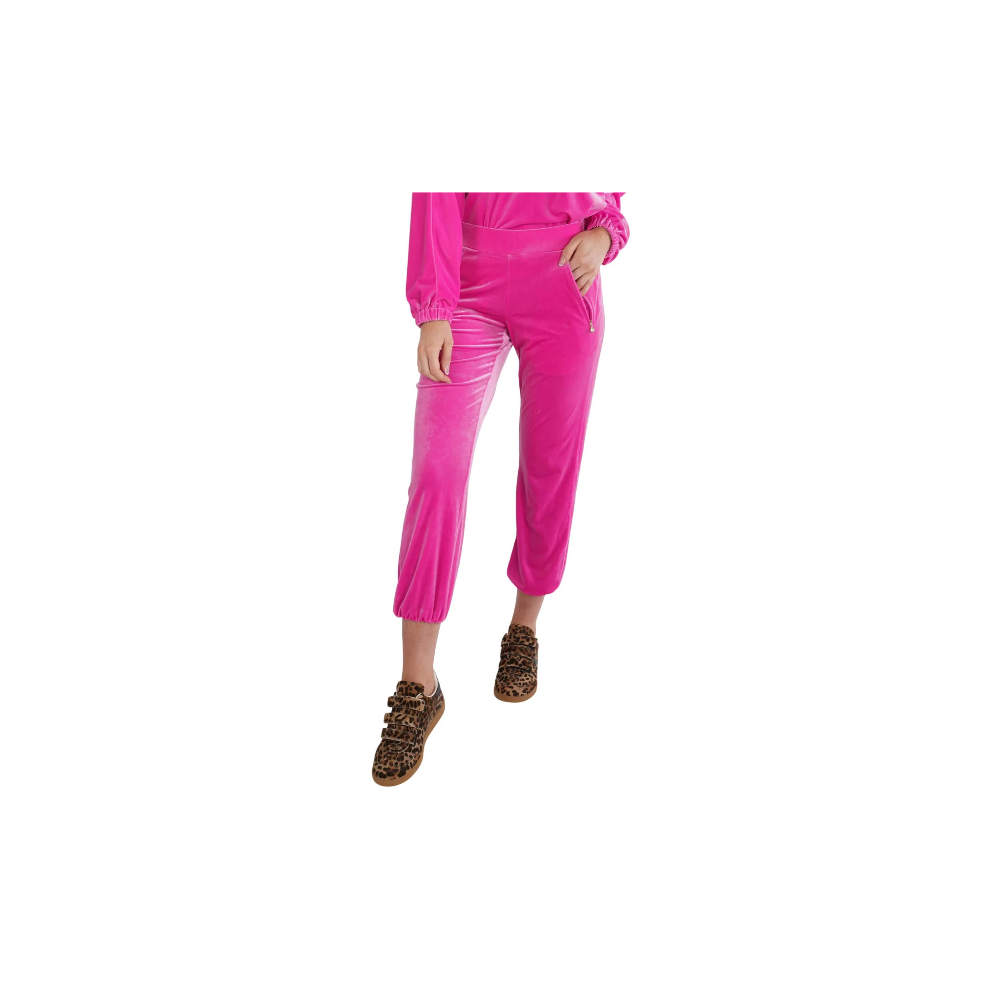 Emily McCarthy Downtown Jogger -Fuchsia Fedora