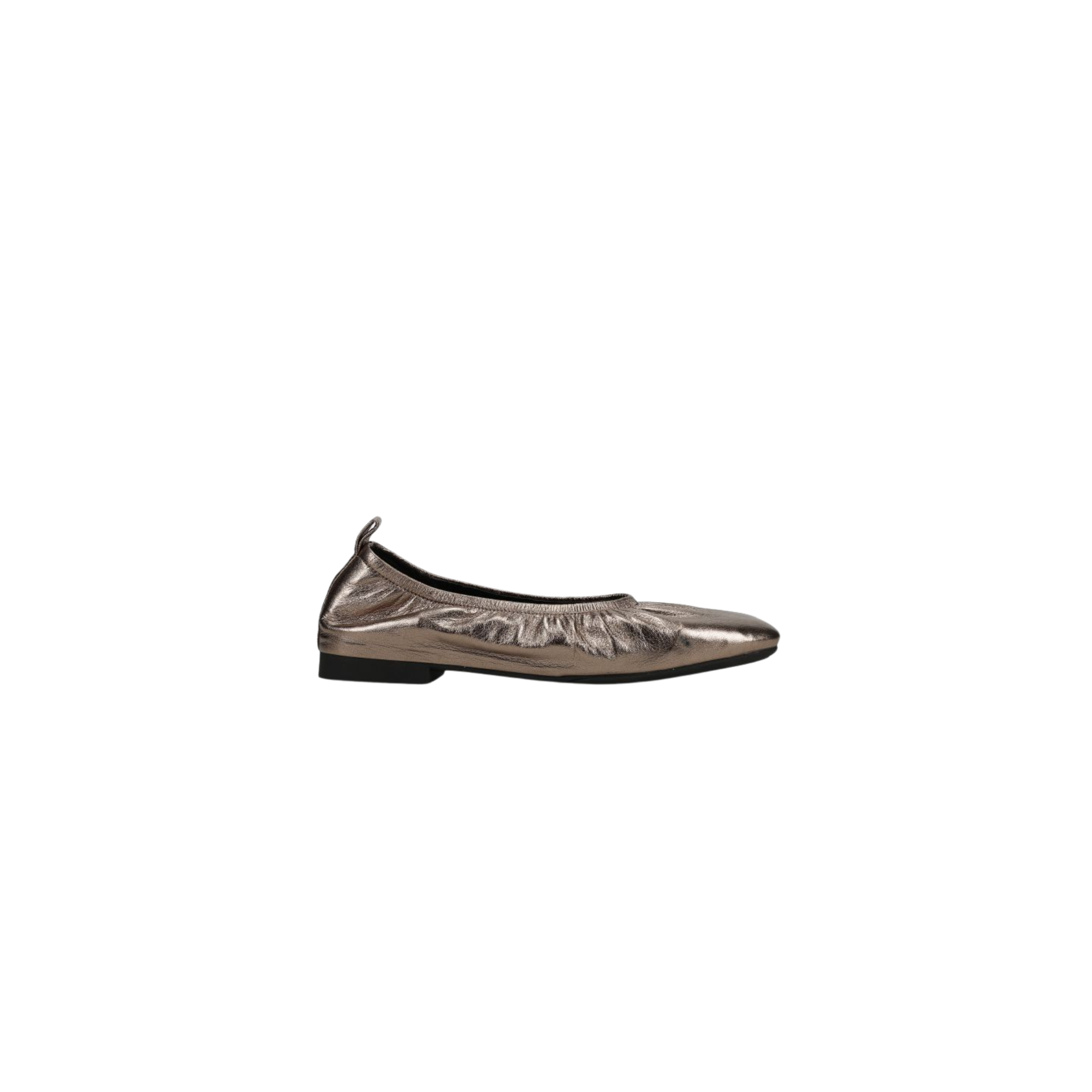Vicky Square-toe Flat - Gunmetal