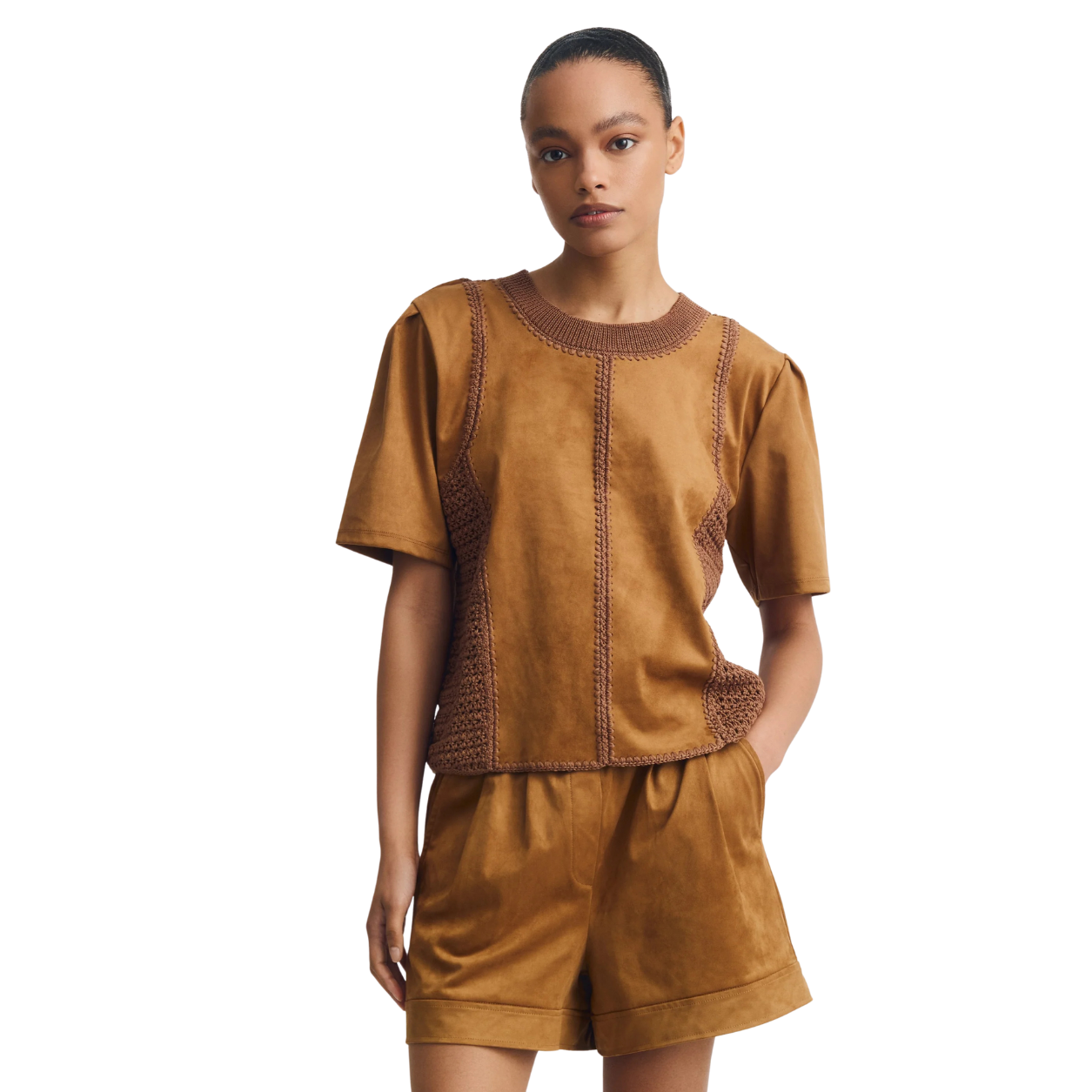 Melissa Nepton Inti Top -Amber Suede