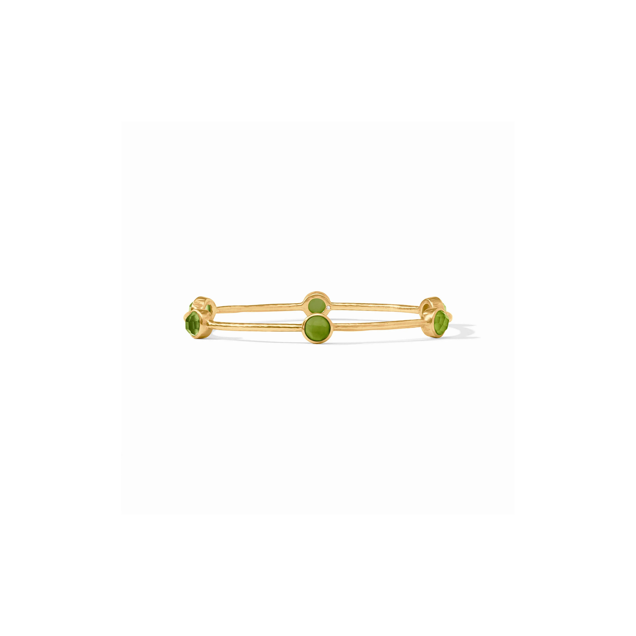 Milano Luxe Bangle-Iridescent Palmetto Green/Gold (M)