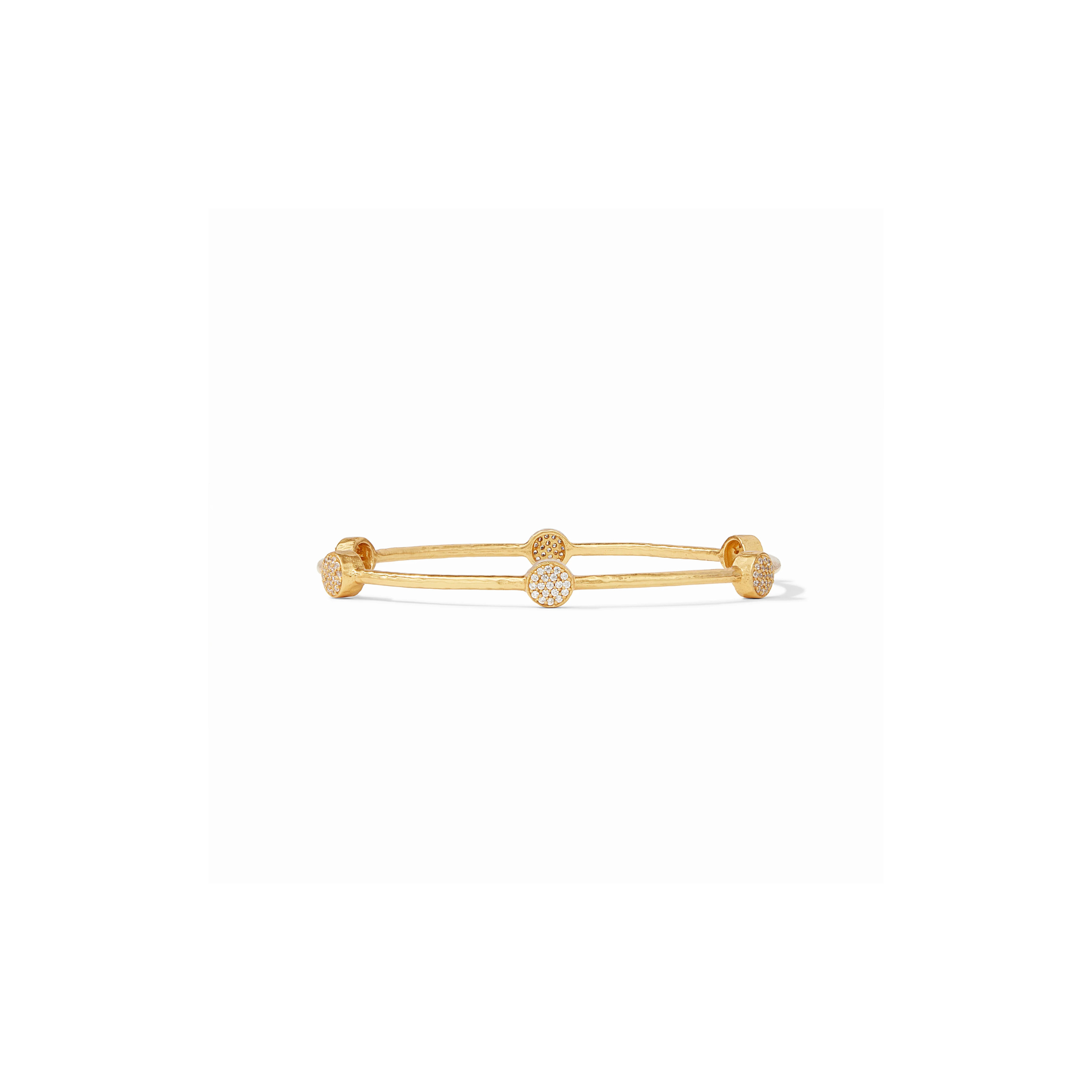 Milano Luxe Pave Bangle-Pave Cubic Zirconia/Gold (M)