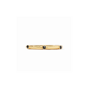 Catalina Stone Hinge Bangle -Obsidian Black