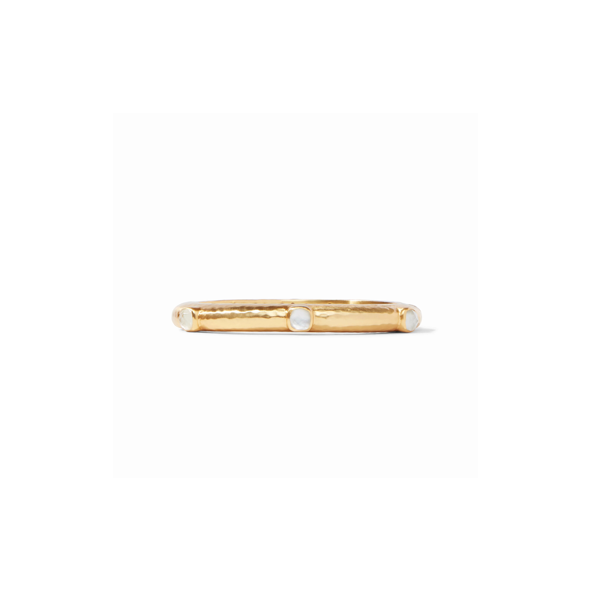 Catalina Stone Hinge Bangle -Iridescent Clear Crystal