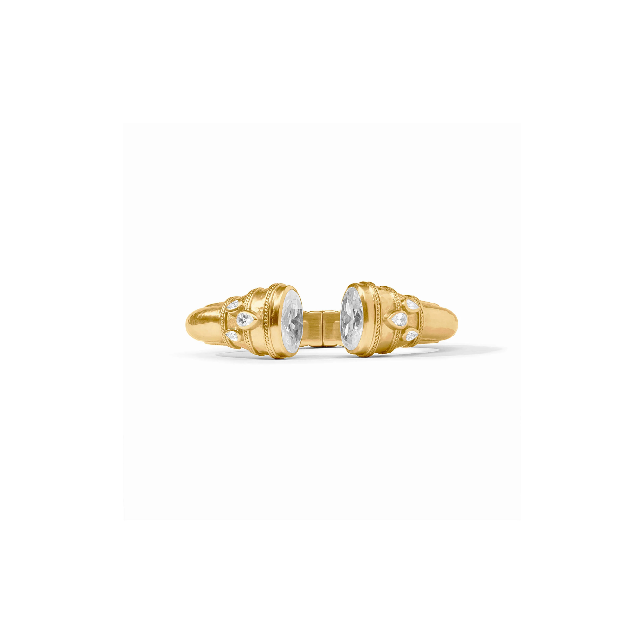 Cannes Cuff -Cubic Zirconia/Gold