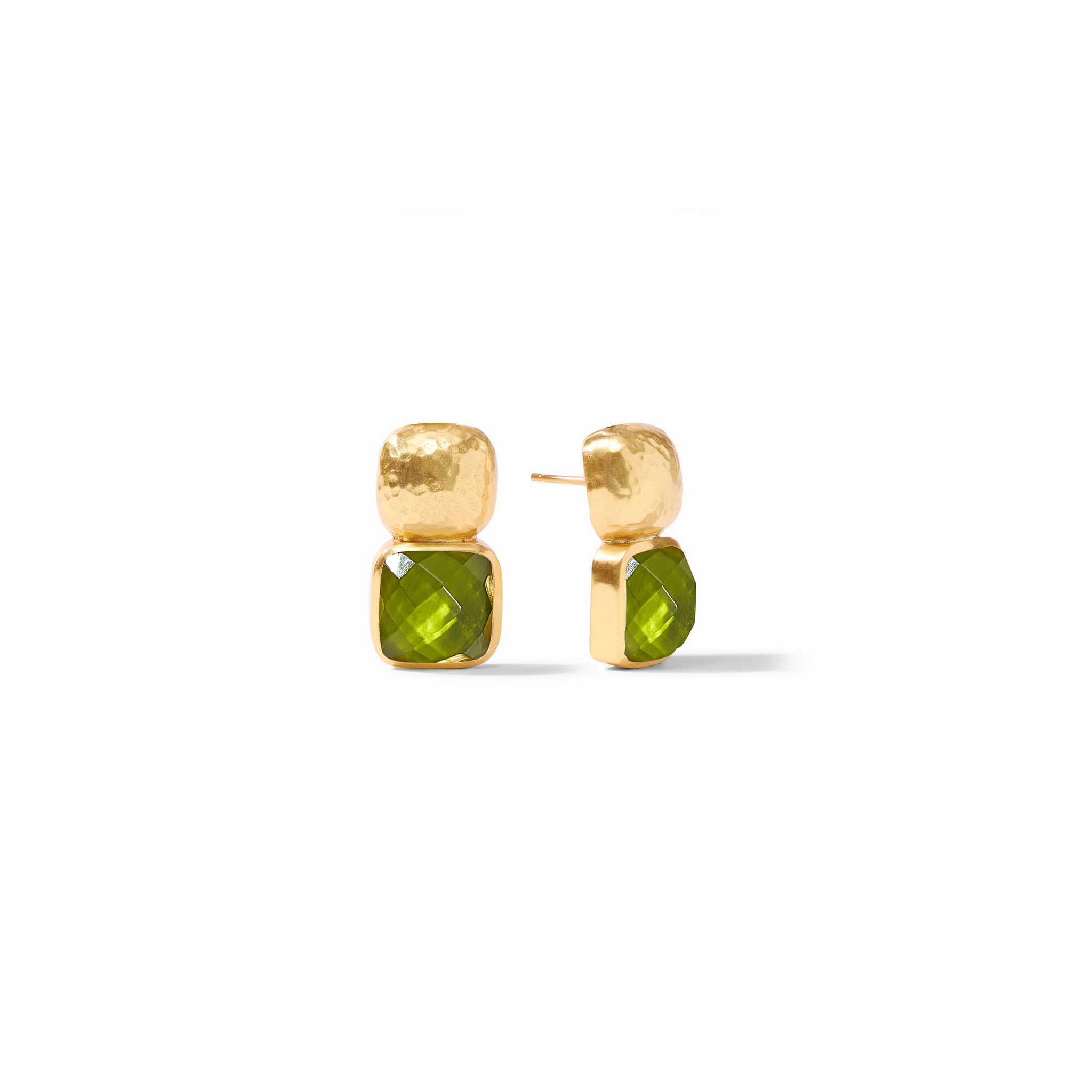 Catalina Earring -Iridescent Palmetto Green/Gold