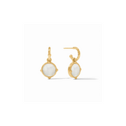 Honeybee Hoop & Charm Earring -Pearl/Gold