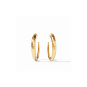 Hammered Hoop Earring -Gold (L)