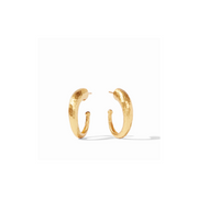 Hammered Hoop Earring -Gold (M)