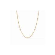 Celeste Delicate Station Necklace-Gold