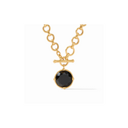 Honeybee Demi Necklace -Obsidian Black/Gold