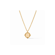 Honeybee Solitaire Necklace -Iridescent Champagne/Gold