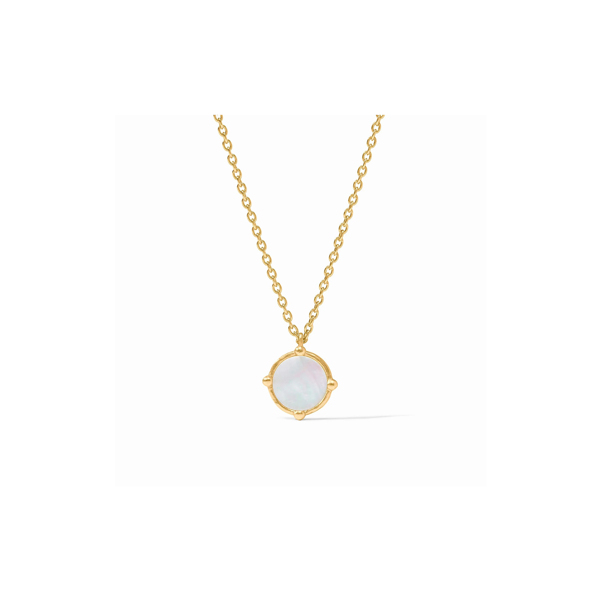 Honeybee Solitaire Necklace -Pearl/Gold