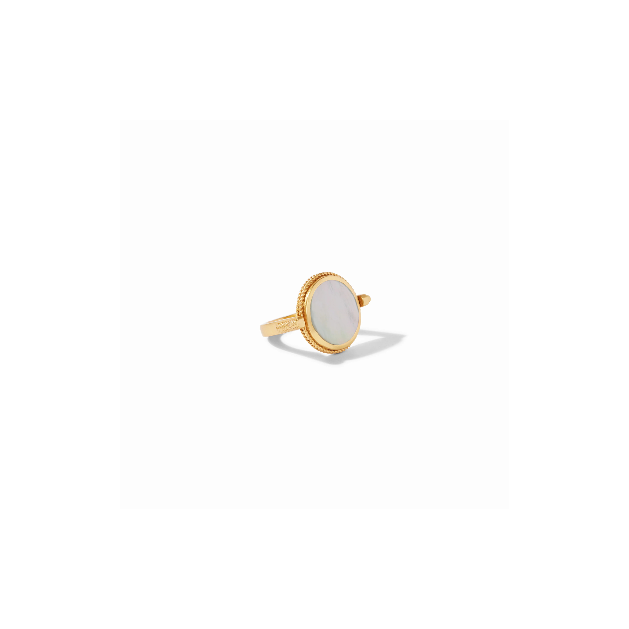 Coin Revolving Ring -Pearl/Gold (size 8)