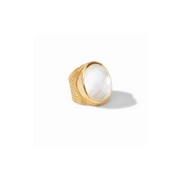 Verona Statement Ring -Iridescent Clear Crystal/Gold (size 8)