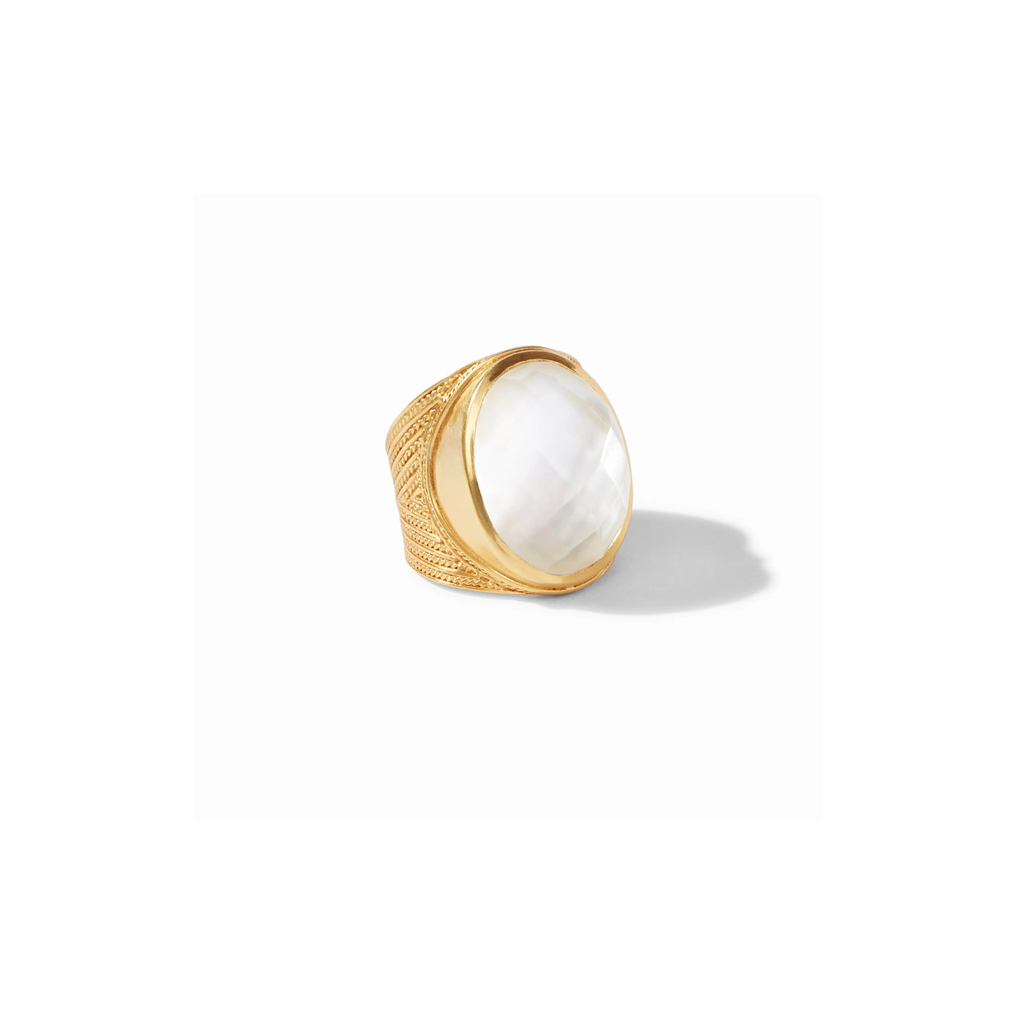 Verona Statement Ring -Iridescent Clear Crystal/Gold (size 8)