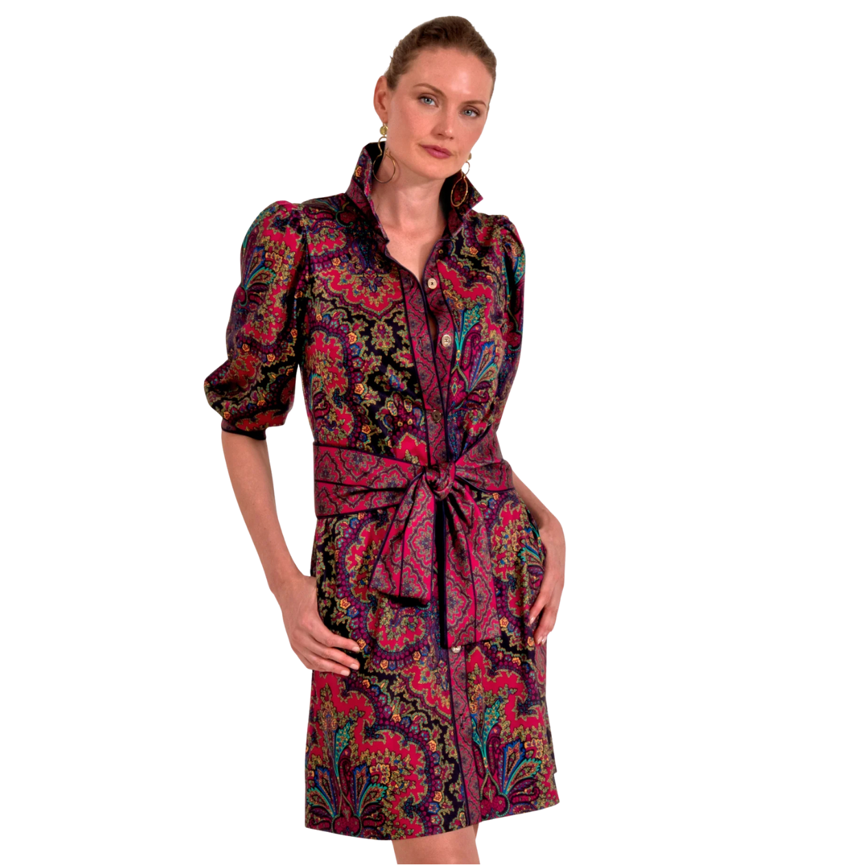 Swagger Dress -Passion Paisley Black