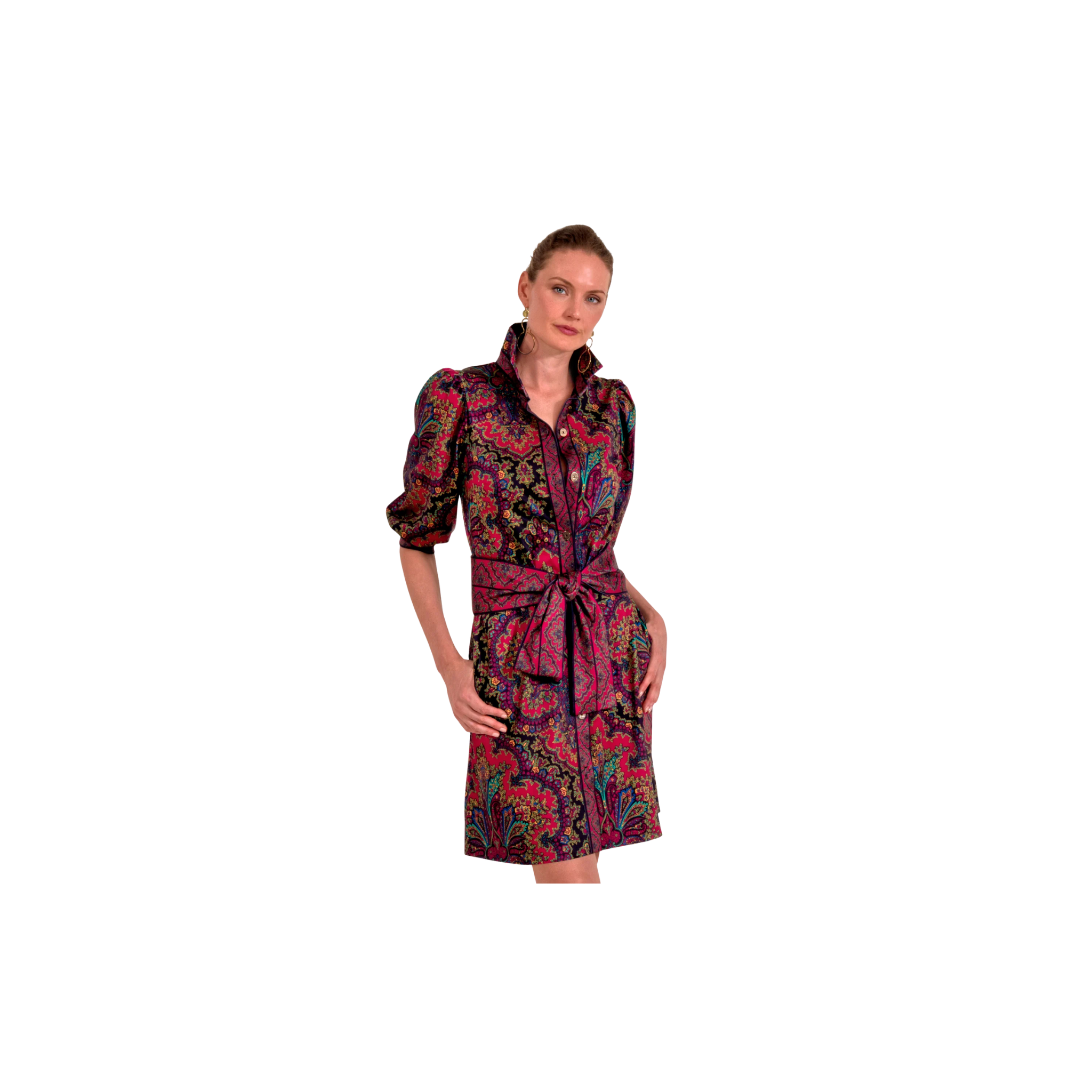 Swagger Dress -Passion Paisley Black