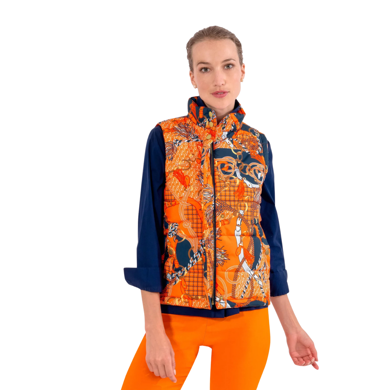 Puffer Vest -Ditto Orange