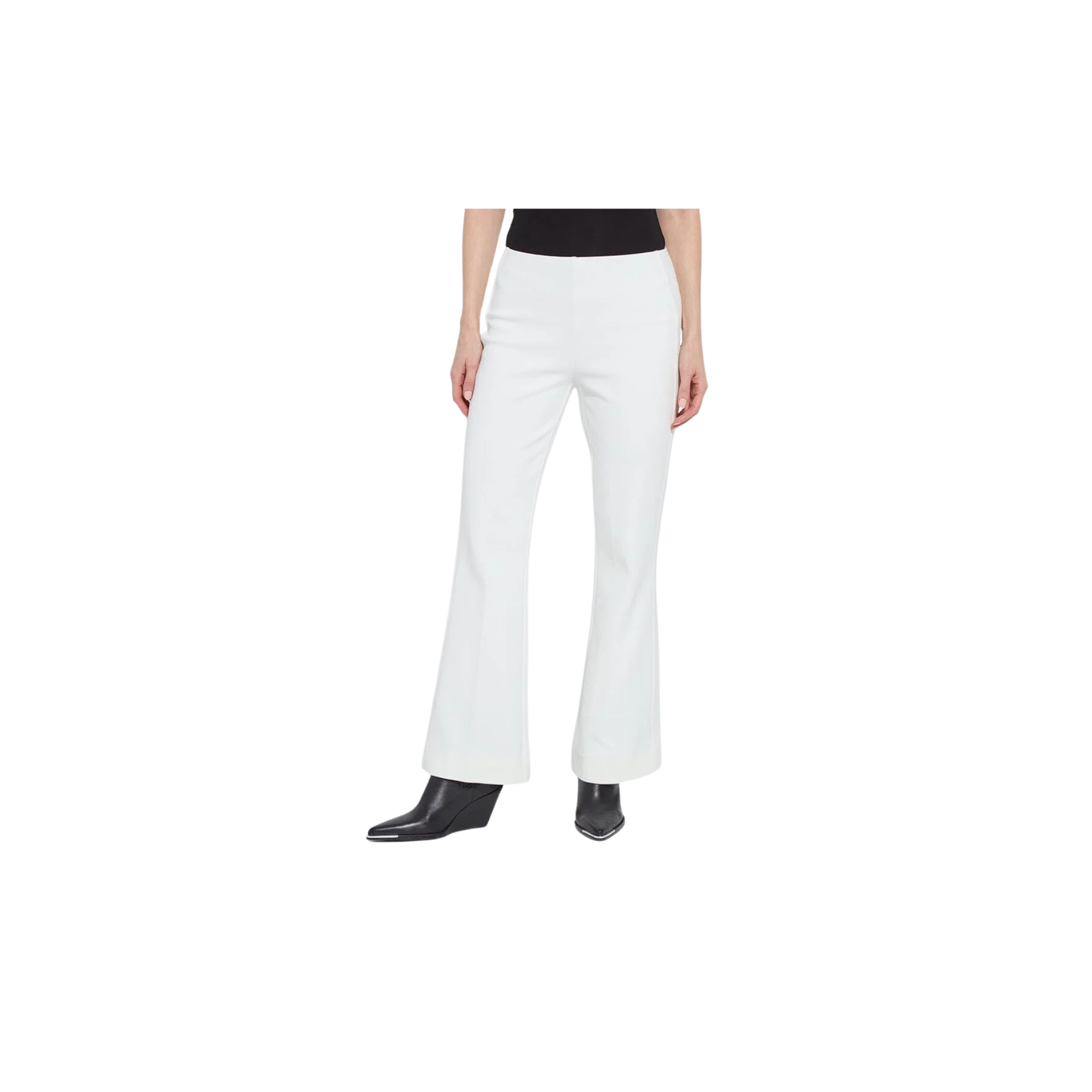 Alma Hi Waist Cavalry Trouser -Snow White