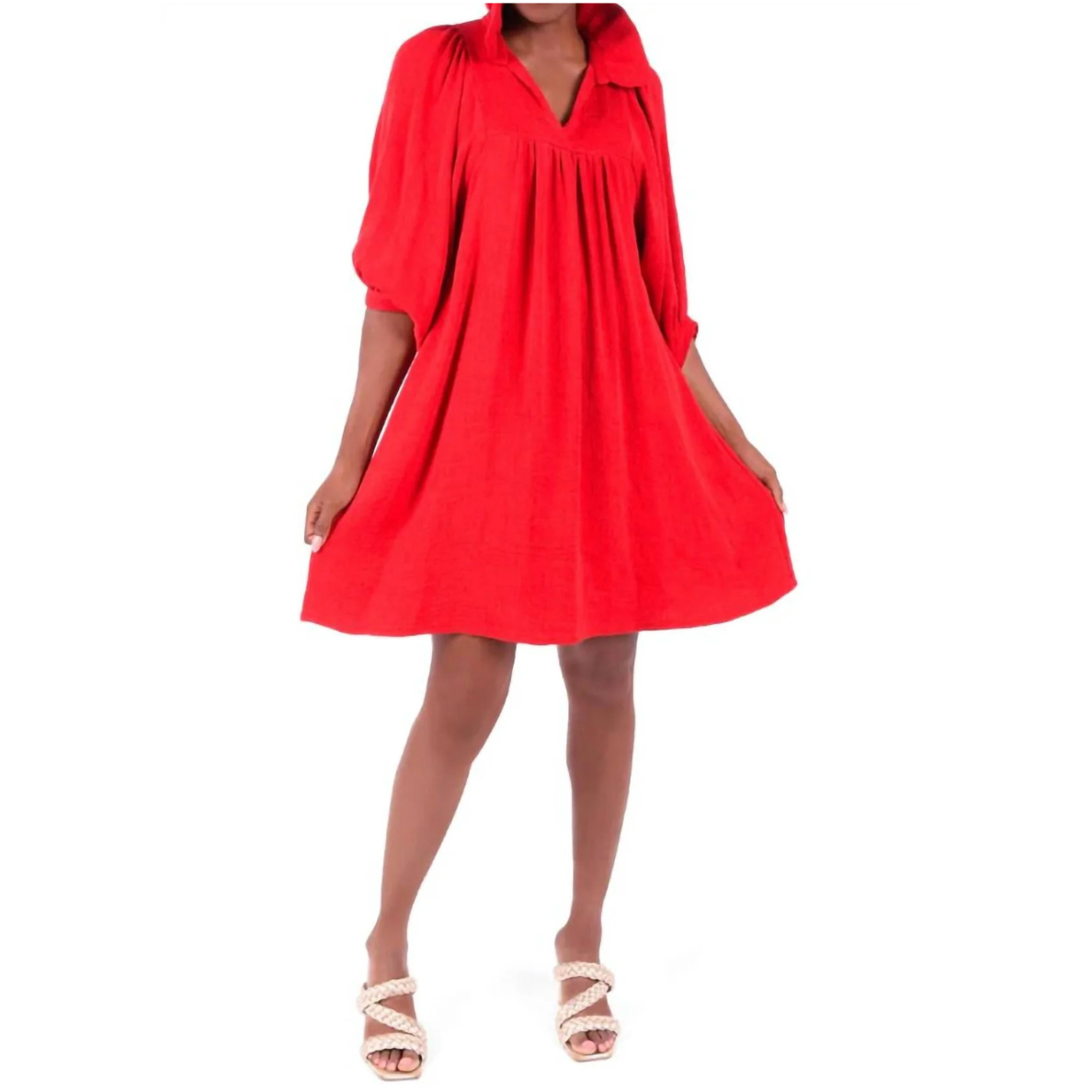 Emily McCarthy Stella Dress -Cranberry