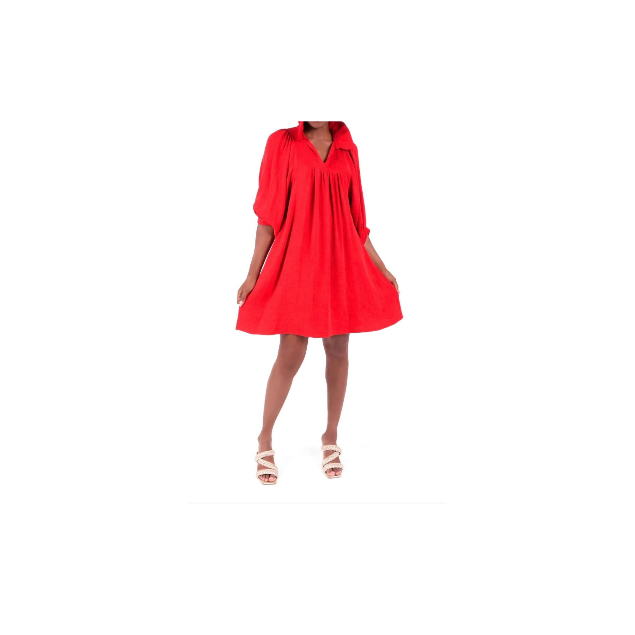 Emily McCarthy Stella Dress -Cranberry