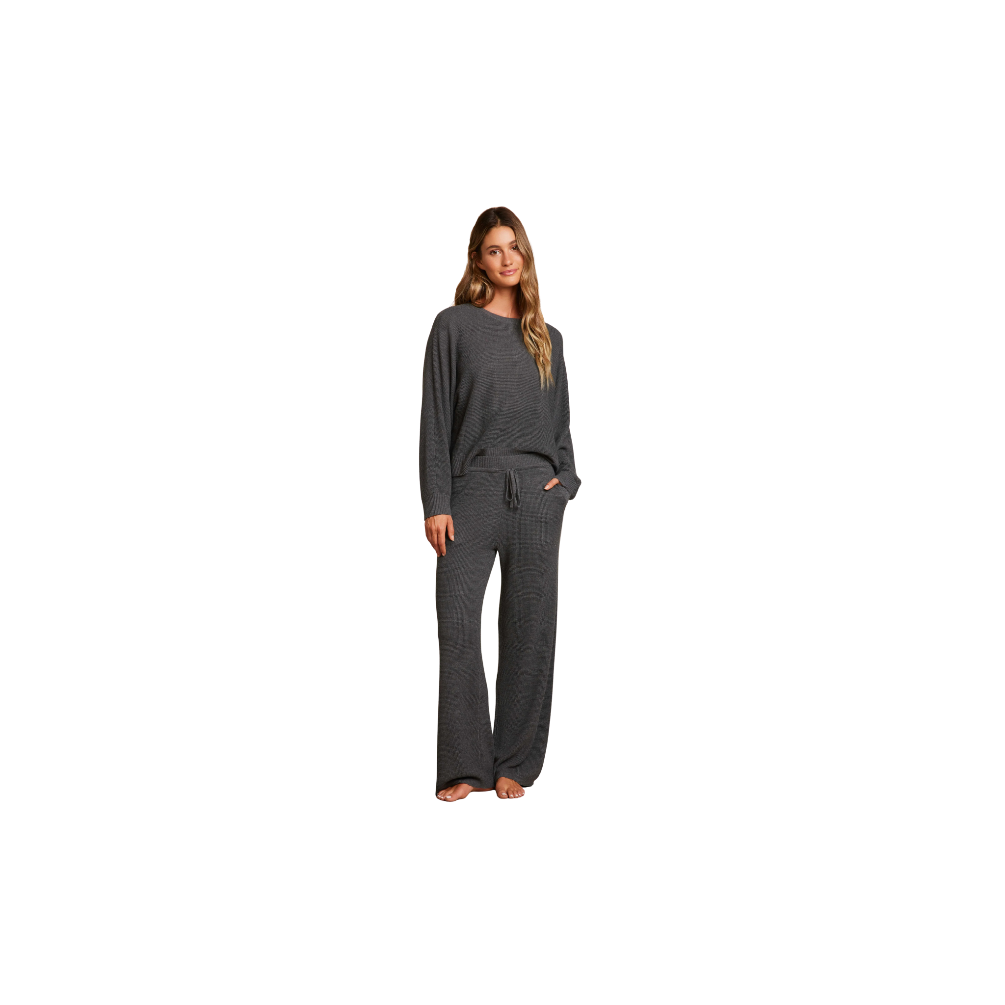 Barefoot Dreams Luxeblend Waffle Knit Ankle Pant