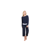 Barefoot Dreams CozyChic Ultra Lite Multi Stripe Pullover -Indigo Multi