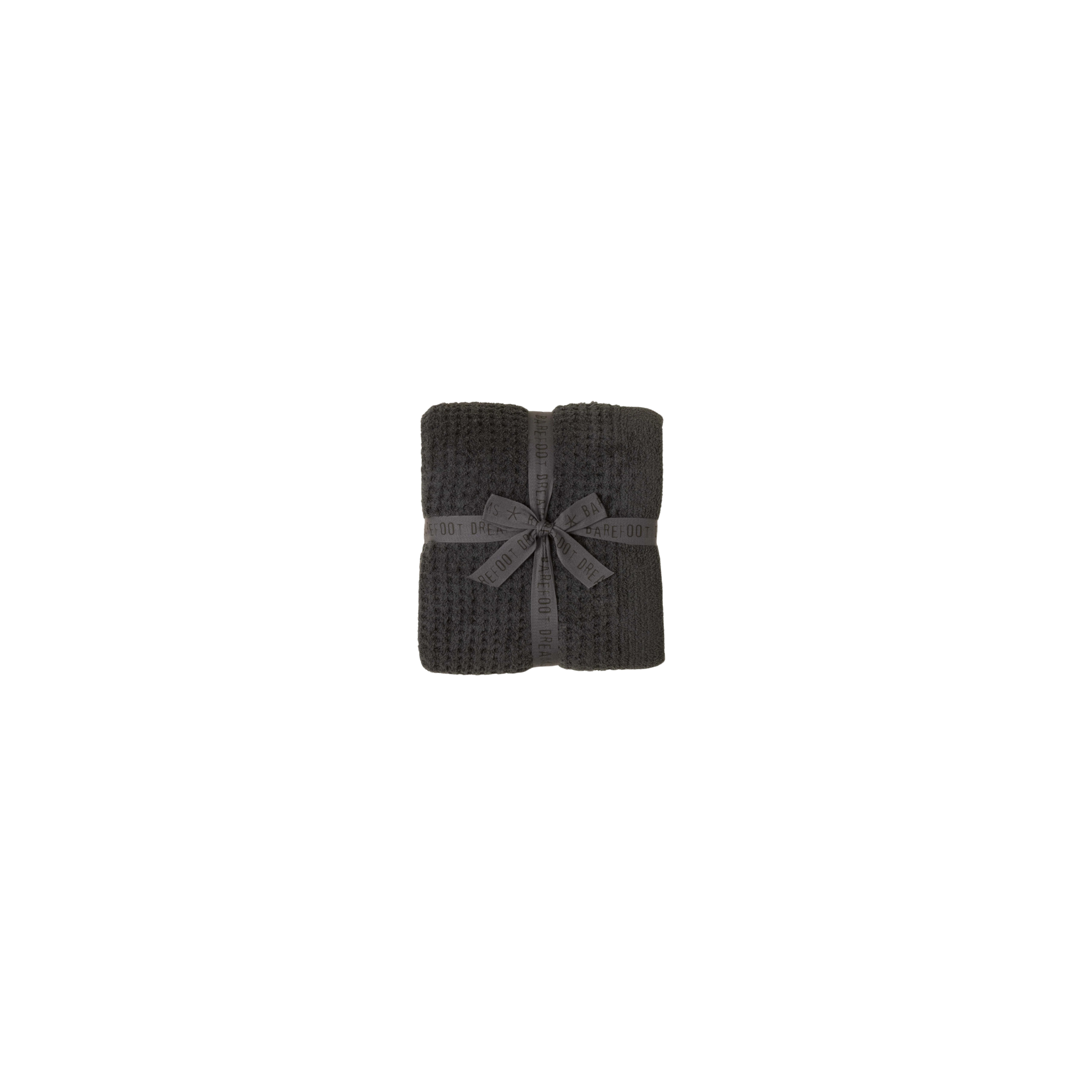 Barefoot Dreams CozyChic Waffle Throw 54" x 72" -Carbon