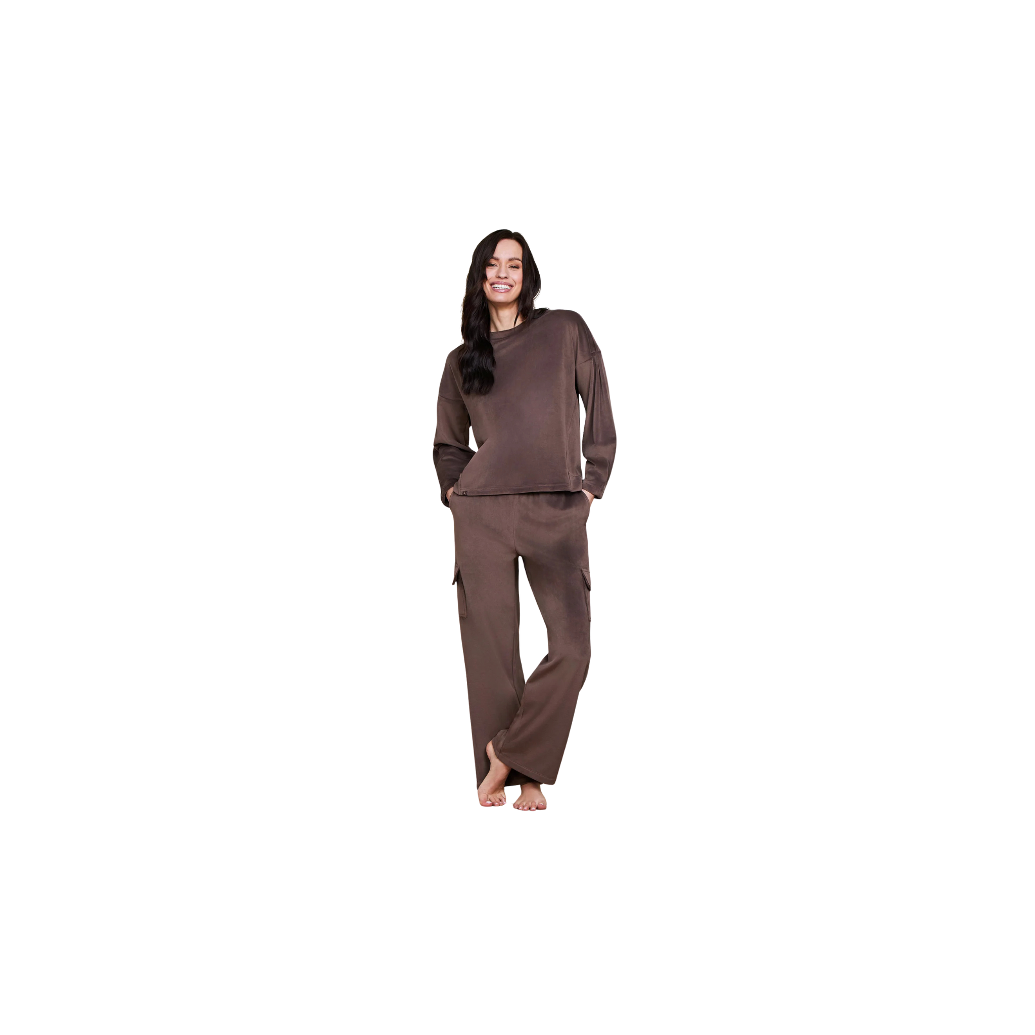 Barefoot Dreams LuxeChic Cargo Pant -Java