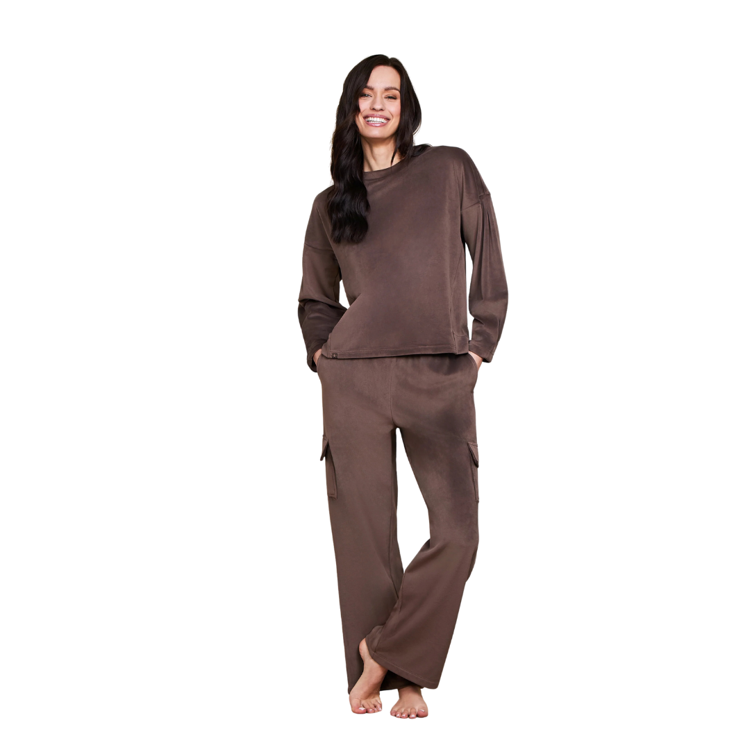 Barefoot Dreams LuxeChic Tucked Sweatshirt -Jave