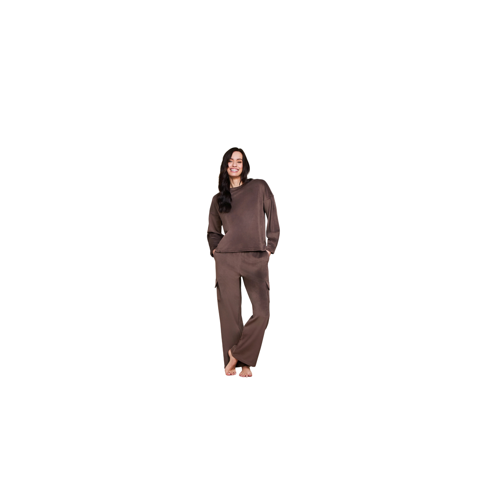 Barefoot Dreams LuxeChic Tucked Sweatshirt -Jave
