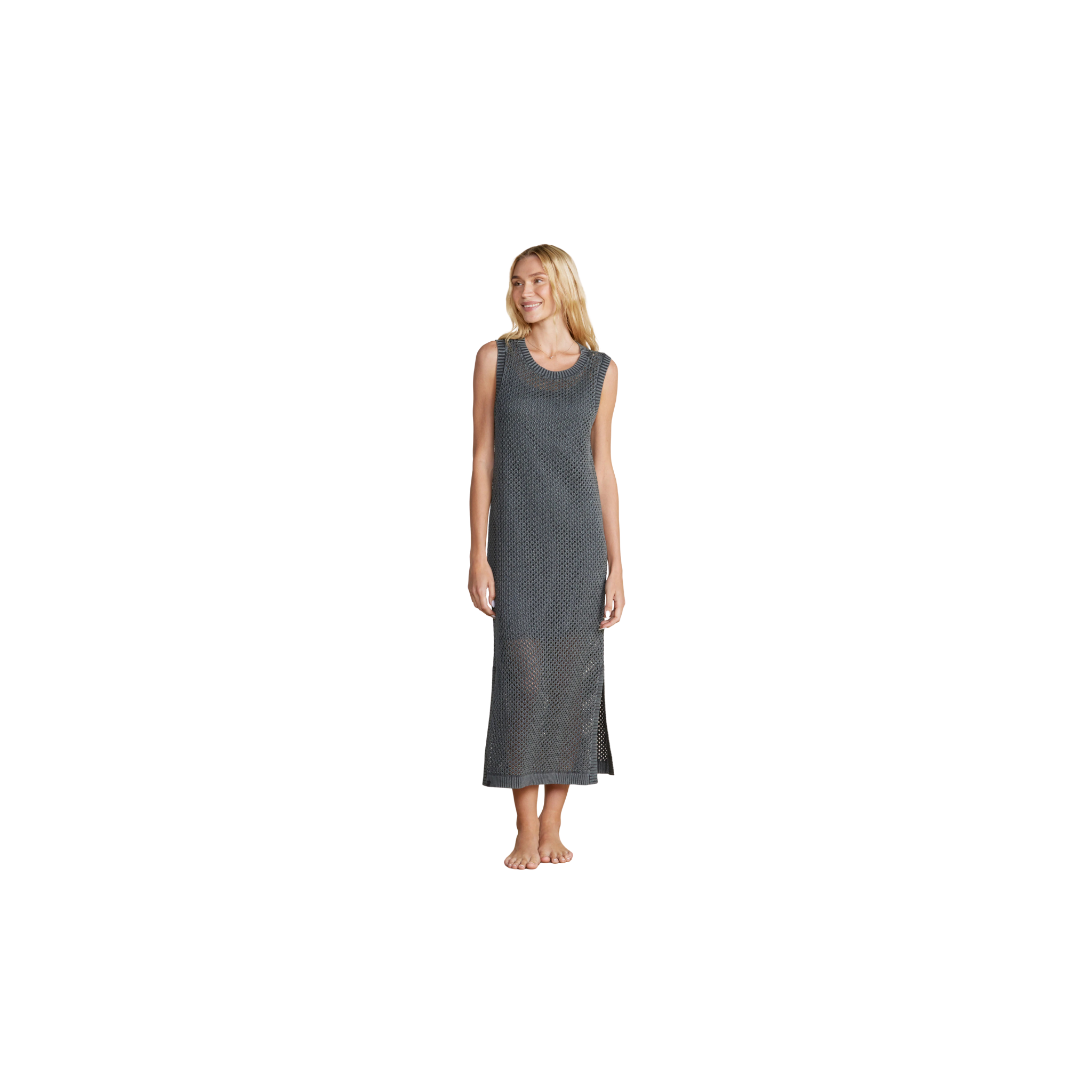Barefoot Dreams Sun Bleached Beach Dress -Faded Black