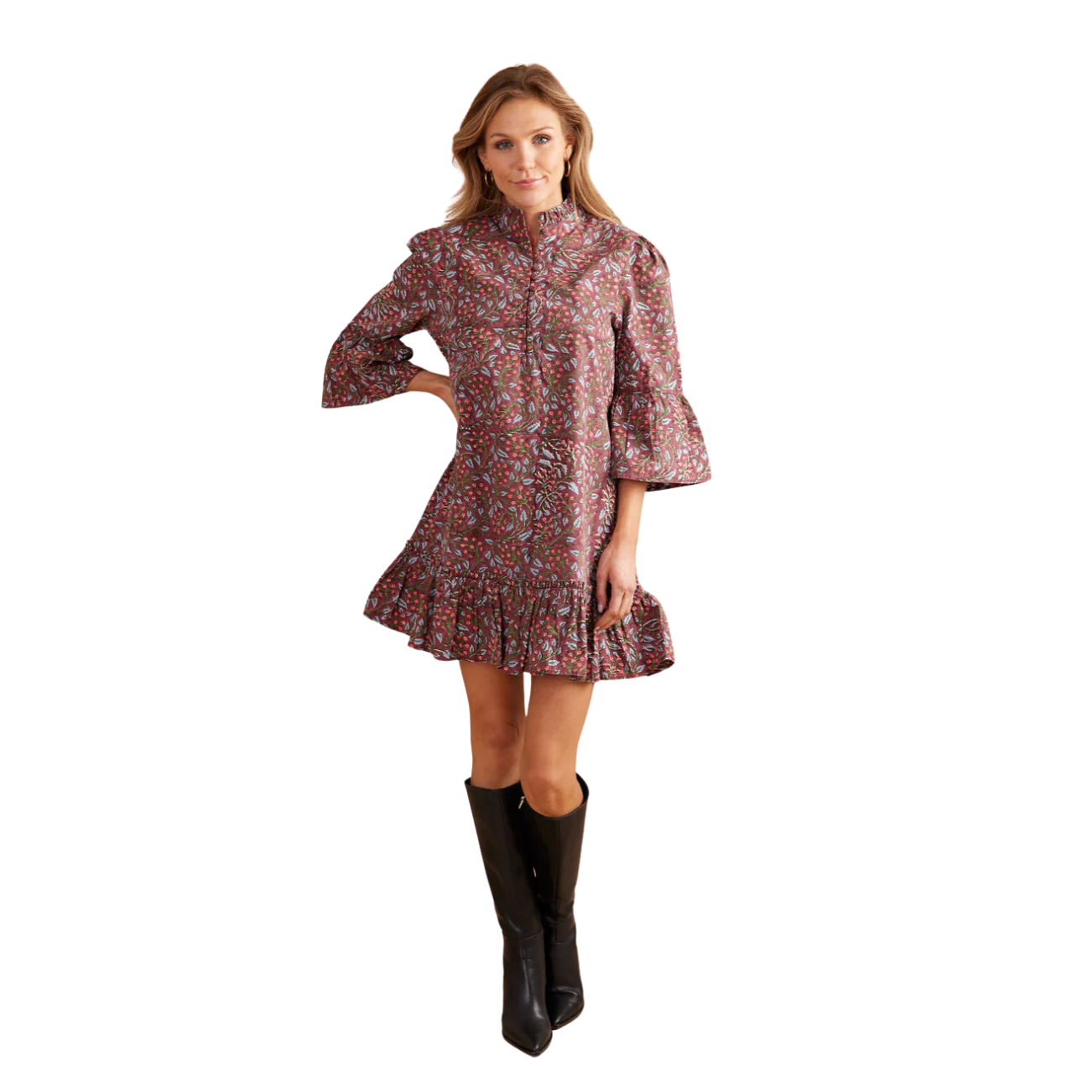 Double A Chelsea Dress -Climbing Floral