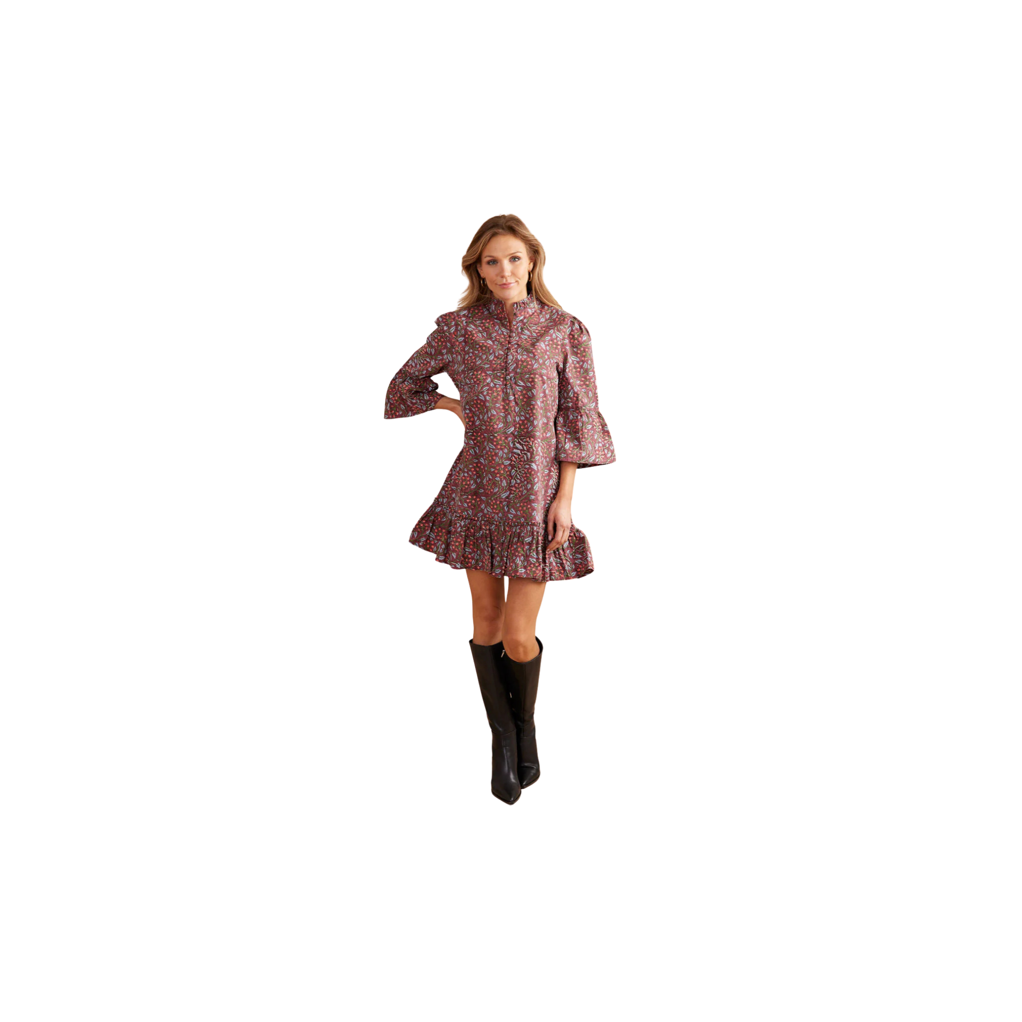 Double A Chelsea Dress -Climbing Floral