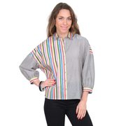 Lior Paris Cyra Button Up Shirt-Multi Stripe