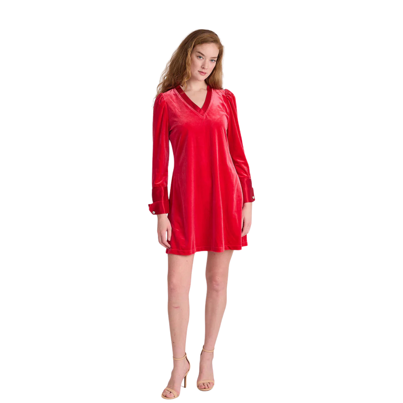 S'Edge Apparel Alden Dress - Lipstick