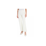 Amara Straight Flare Pant -Snow White Wicker Texture